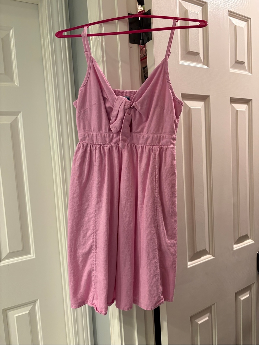 Old Navy Pink Tie-Front Sundress